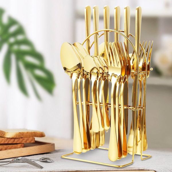 24PCS STAINLESS STEEL CUTLERY SET