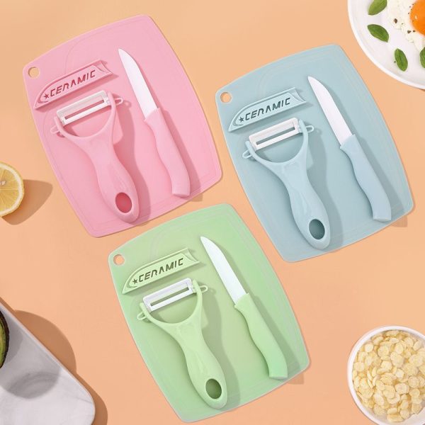 Ceramic fruit knife set