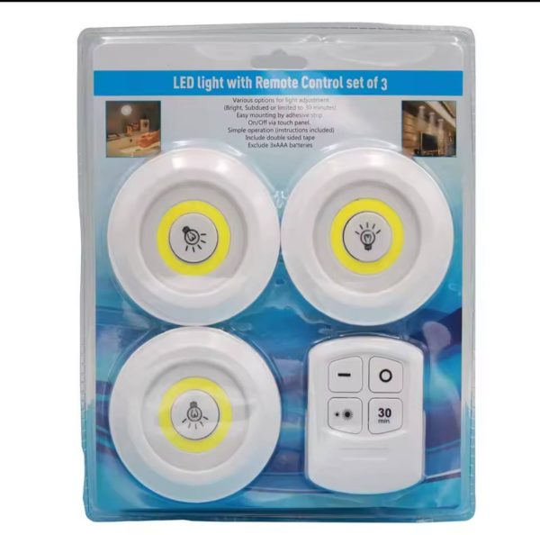 4 IN 1 WIRELESS LED LIGHTS WITH REMOTE CONTROL
