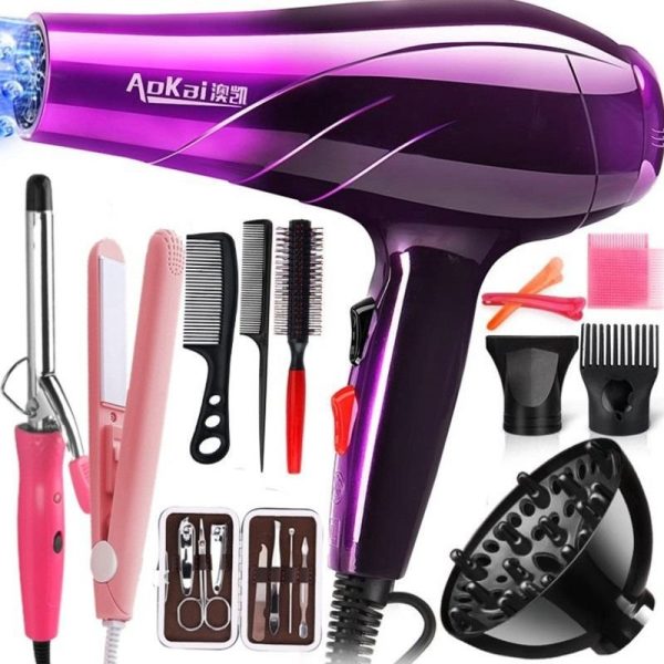 PROFESSIONAL HAIR DRYER WITH SALON TOOLS