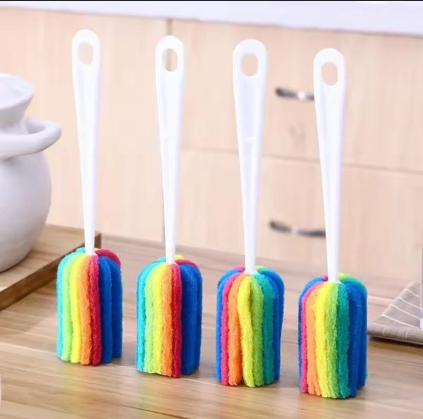 colourful  bottle cleaning brush