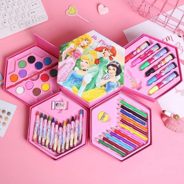 4 STEPS CHARACTER STATIONARY/ COLOURING SET