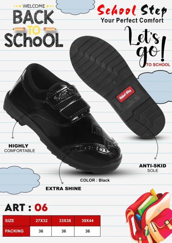 SMART GLOSSY  BOYS SHOE