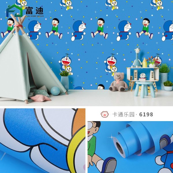 PVC CARTOON SELF ADHESIVE WATERPROOF WALLPAPER