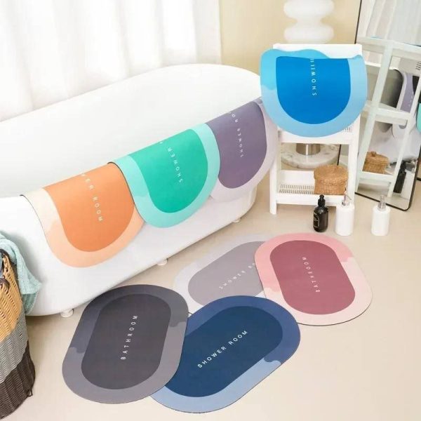 super ABSORBENT non slip bathroom mat