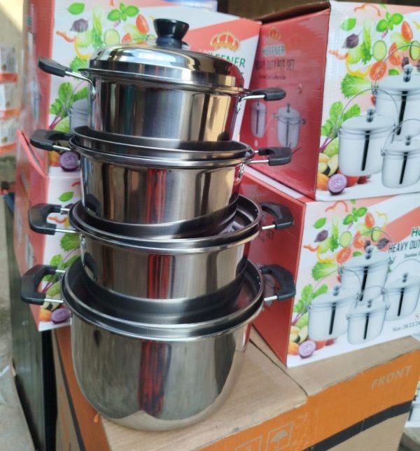 ST402 HEAVY DUTY POT SET 
SIZE 20,22,24,26