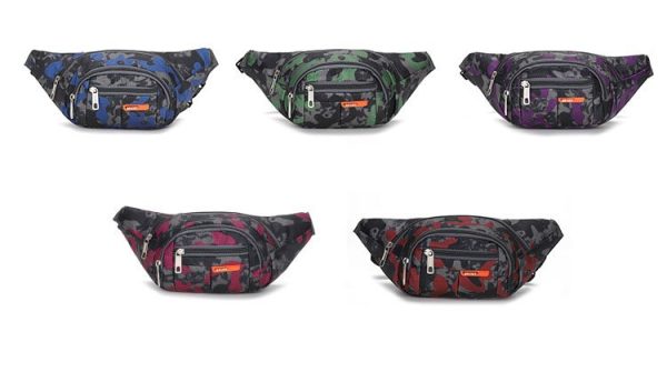 water resistant camouflage unisex chest/waist bag