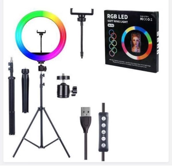 10 INCHES RGB RINGLIGHT WITH ONE PHONE HOLDER