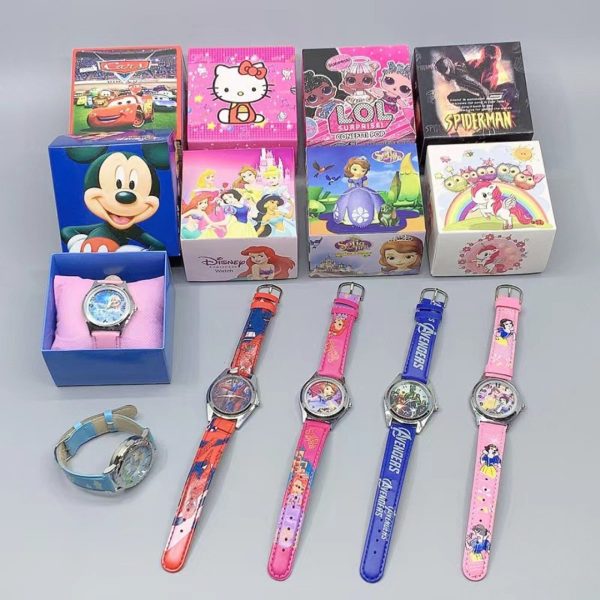 DISNEY KIDDIES CARTOON WATCH SET WITH GIFT BOX