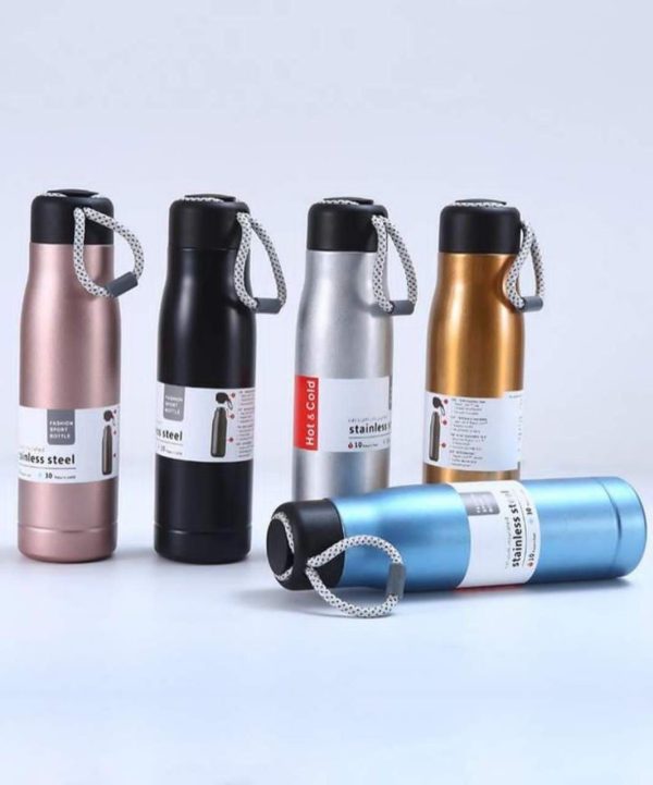 STAINLESS STEEL FLASK WITH HANDLE