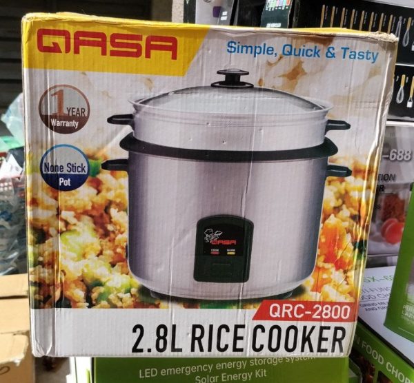 2.8LITRES QASA NON STICK RICE COOKER