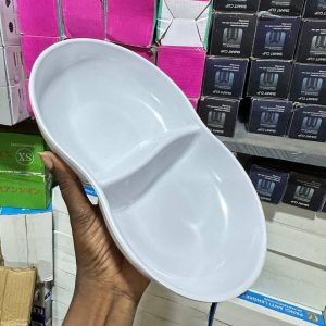 code B10220 melanin double compartment bowl/6PCS