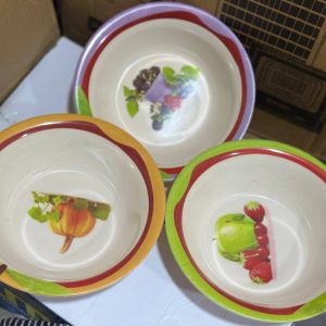 flower melanin bowl/6pcs