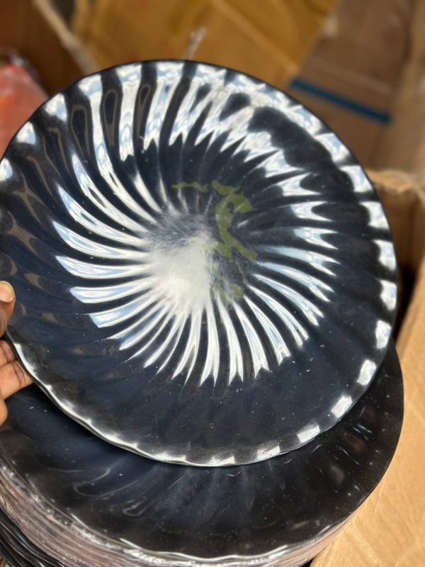 Black stone plate S003/6PCS
