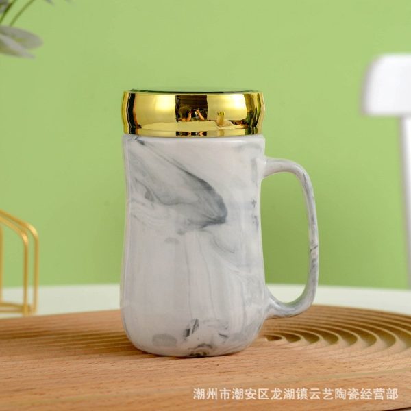 ceramic mug with mirror cover