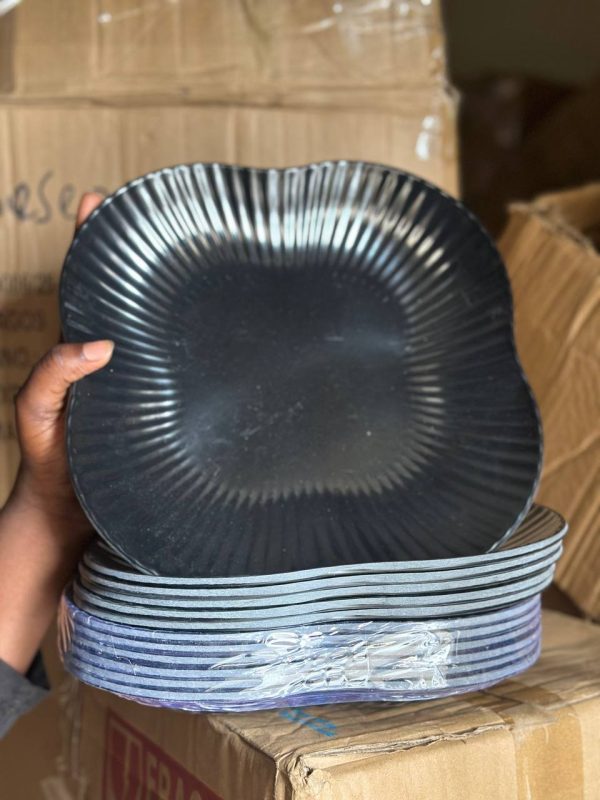 Black stone plate S003/6PCS