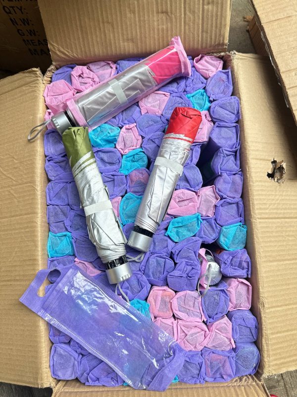 silver line cute umbrella