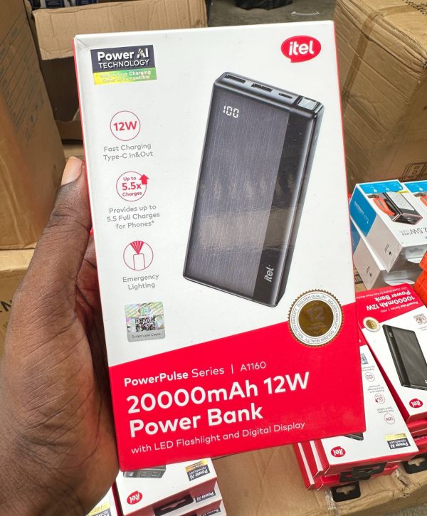 20000MAH ITEL FAST CHARGING POWERBANK