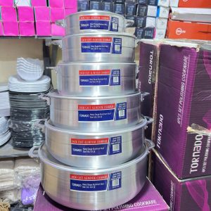 6PCS ORIGINAL TORNADO ALUMINIUM POLISH COOKWARE SET