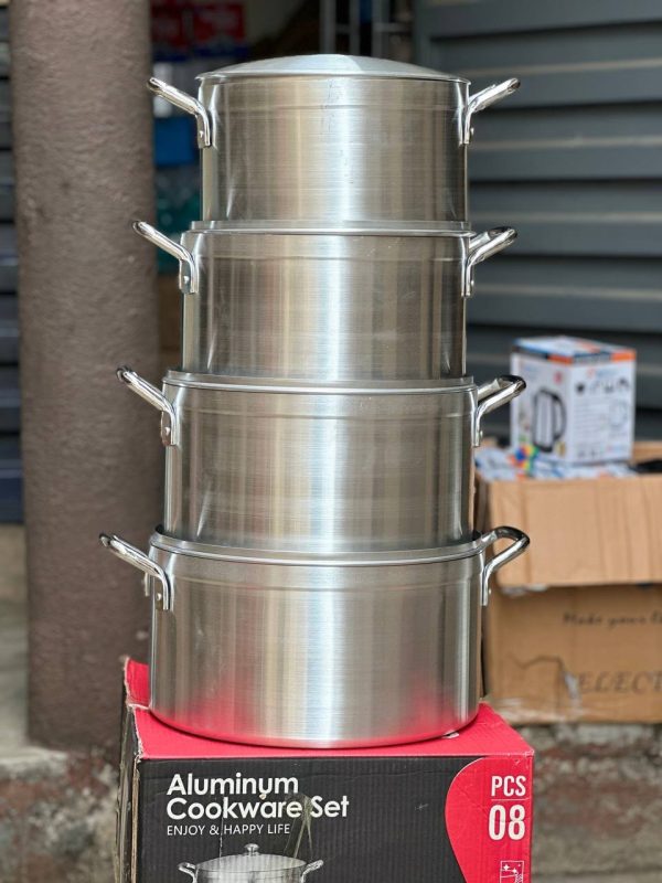 4PCS TORNADO GIANT ALUMINIUM POLISH COOKWARE SET