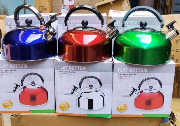 3LITRES COLOURED WHISTLE KETTLE
