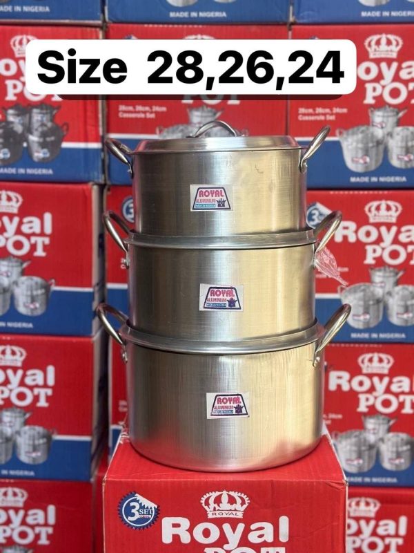 3SET LARGE SIZE ROYAL POT