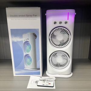 Double ended spray portable fan