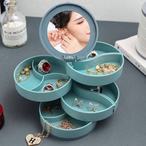 Rotating jewelry organizer