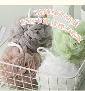 Super soft flower bath scrubber