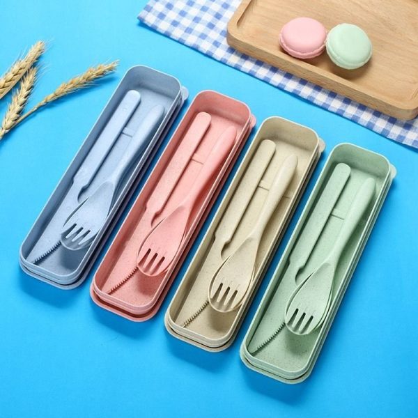 3PCS WHEAT TABLEWARE