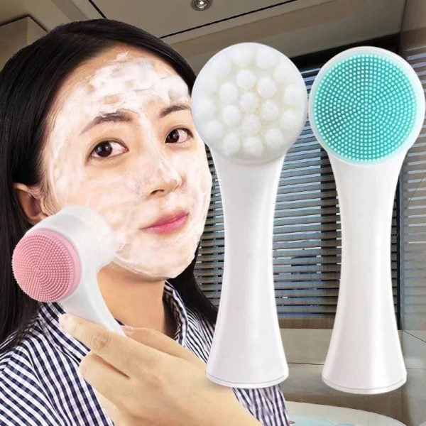 SILICONE EXFOLIATING FACIAL BRUSH