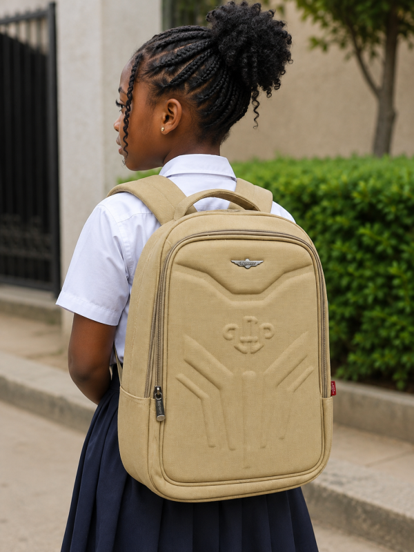 QUALITY KHAKI SCHOOL BAG
