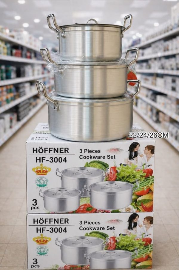 HF  3004 ALUMINIUM POT SET