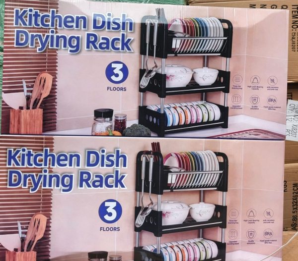 THREE LAYERS DISH DRYING RACK