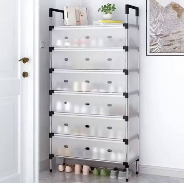 7layer Dustproof multilayer shoe rack