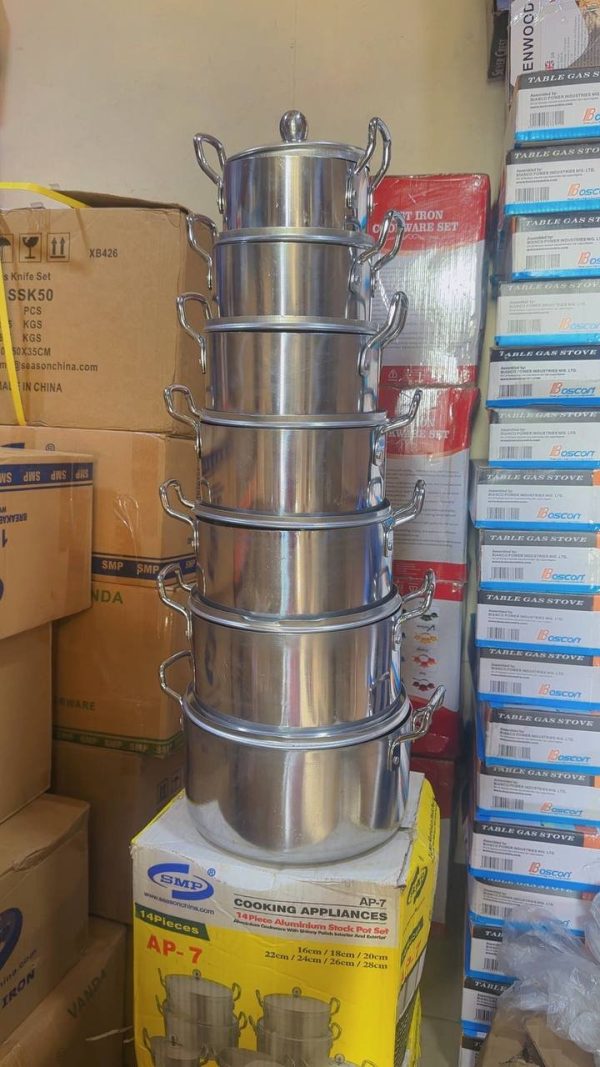 7PCS SMP ALUMINIUM POT SET
