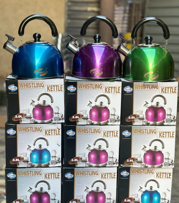 SK04 COLOURED WHISTLING KETTLE