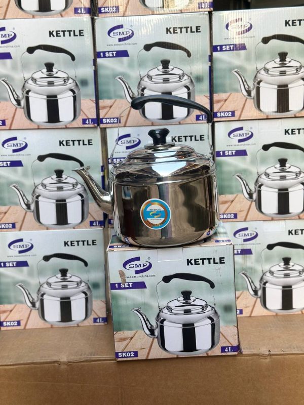4LITRES SMP QUALITY STAINLESS STEEL WHISTLING KETTLE