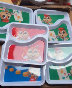 Mary brown  kiddies two compartment plate